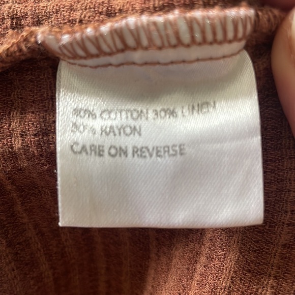 Little Lies Linen Blend Textured Pull On Pant - Picture 8 of 12
